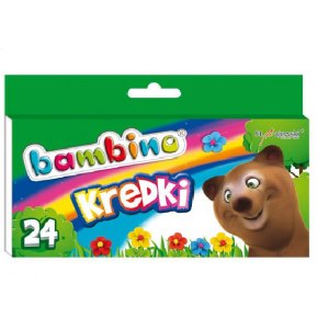 KREDKI BAMBINO, 24 KOLOR&Oacute;W, MAJEWSKI