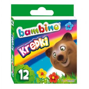 KREDKI BAMBINO, 12 KOLOR&Oacute;W, MAJEWSKI