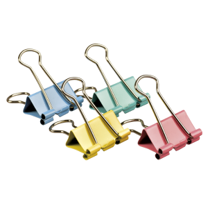 CLIPy 25MM  KOLOROWE TETIS 48szt.