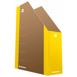 POJEMNIK NA DOKUMENTY DONAU LIFE, KARTON, A4, Ż&Oacute;ŁTY