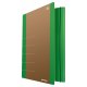 TECZKA Z GUMKĄ DONAU LIFE, A4, 500GSM, 3-SKRZ., ZIELONY
