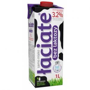 MLEKO ŁACIATE BEZ LAKTOZY UHT 3,2% 1L
