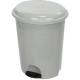 KOSZ PLAST.Z PEDAŁEM SZARY 50L