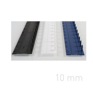 Grzbiety plastikowe zamykane -O.CLICK 10mm niebieski A 25