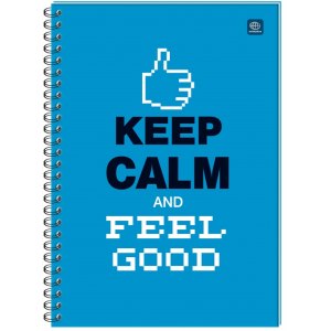 KOŁOZESZYT A4, 100K. KRATKA, TWARDA OPRAWA, INTERDRUK