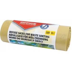 WORKI NA ŚMIECI DO SEGREGACJI PLASTIKU, MOCNE LDPE , 120L
