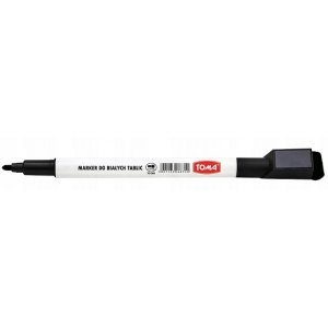 MARKER SUCHOŚCIERALNY CIENKI Z MAGNESEM CZARNY, TOMA