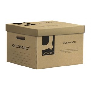 PUDŁO ARCHIWIZACYJNE Q-CONNECT, KARTON, ZBIORCZE, SZARE
