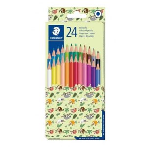 KREDKI SZEŚCIOKĄTNE 24 KOLORY, PATTERN STAEDTLER