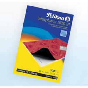 KALKA MASZYNOWA CZARNA, A4, 10 ARKUSZY, PELIKAN