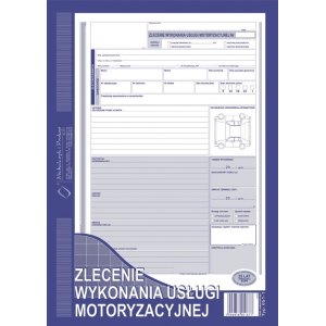 651-1 ZLECENIE WYKONANIA USŁUGI MOTORYZACYJNEJ