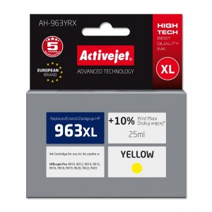 HP TUSZ NR 963XL YELLOW ACTIVE JET 25ml +10%