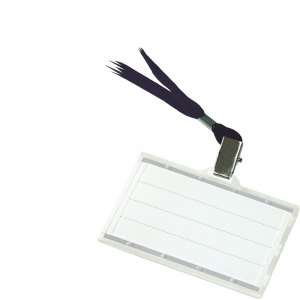 IDENTYFIKATOR DONAU, Z JEDWABNĄ TAŚMĄ, TWARDY, CZARNY