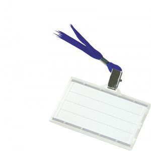 IDENTYFIKATOR DONAU, Z JEDWABNĄ TAŚMĄ, TWARDY, NIEBIESKI