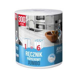 RĘCZNIK PAPIEROWY JUMBO, 300 LISTKÓW