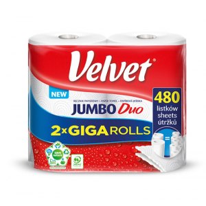 RĘCZNIK W ROLI VELVET JUMBO DUO 2-WARSTWOWY