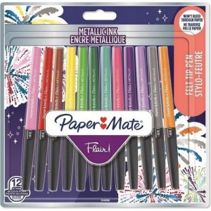 FLAMASTRY METALICZNE 12 KOL