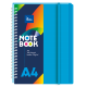 KOŁONOTES A4 100 KARTEK OPRAWA PP NIEBIESKA