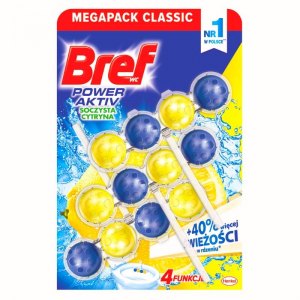 KOSTKA WC BREF POWER ACTIV LEMON 3x50G