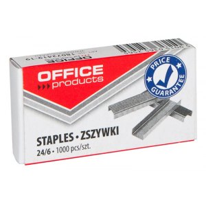 Zszywki OFFICE PRODUCTS, 24/6, 1000szt.