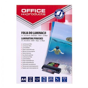 FOLIA LAMINACYJNA A4/100 100 mikronów OFFICE