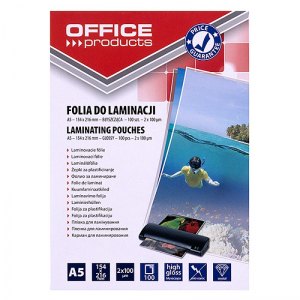 FOLIA LAMINACYJNA A5/100 100 mikron&oacute;w OFFICE