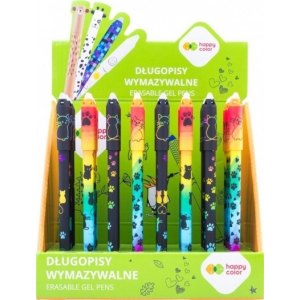 DŁUGOPIS WYMAZYWALNY MIAOW!, HAPPY COLOR 0,5