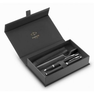 ZESTAW PARKER IM BLACK CT PI&Oacute;RO+DŁUGOPIS+ETUI 2214457