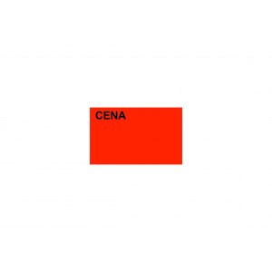 Etykieta cenowa mała, typ A, czerwona, 2x3,5cm.