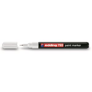 Marker Edding 792 lakierowy okrągła końcówka 0,8 mm biały