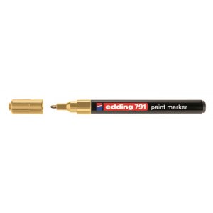 Marker Edding 791 lakierowy okrągła końc&oacute;wka 1-2mm złoty