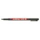 Marker Edding 143B niezmywalny do folii ścięty 1mm czarny