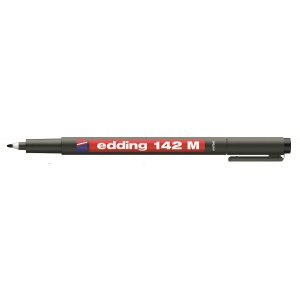 Marker Edding 142M niezmywalny do folii 1mm czarny
