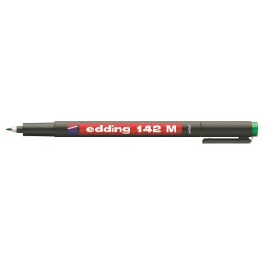 Marker Edding 142M niezmywalny do folii 1mm zielony
