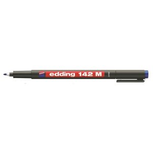 Marker Edding 142M niezmywalny do folii 1mm niebieski