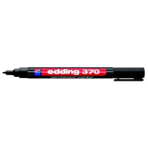 MARKER EDDING 370 OKRĄGŁY PERMANENTNY 1mm CZARNY