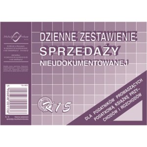 Dzienne zestawienie sprzedaży nieudokumentowanej