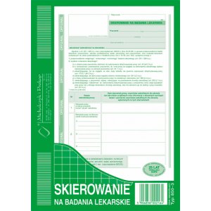 Skierowanie na badania lekarskie