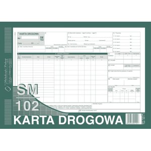 SM102 Karta drogowa samoch&oacute;d ciężarowy