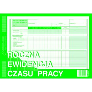 Roczna ewidencja czasu pracy