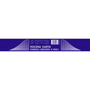 Roczna karta obecności w pracy