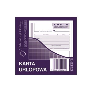 Karta urlopowa