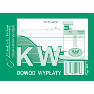 KW Dow&oacute;d wypłaty A6