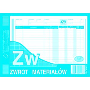 ZW zwrot materiał&oacute;w A5