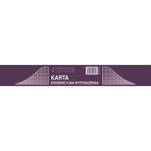 Karta ewidencyjna wyposażenia A5