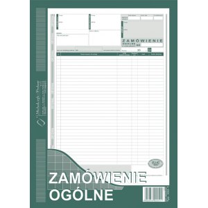 Zam&oacute;wienie og&oacute;lne A4