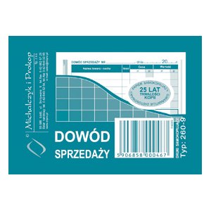 Dowód sprzedaży  paragon  A7