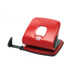 DZIURKACZ SAX418, DZIURKUJE DO 25 KARTEK, CZERWONY