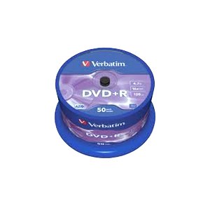 PŁYTA VERBATIM DVD+R, 4,7GB, 16X, CAKE 50
